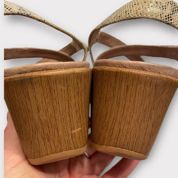 DANSKO JULIE Ladies Taupe Snakeskin Sandals Size EU 41  (#1464 ) US 10.5-11 - Picture 5 of 8